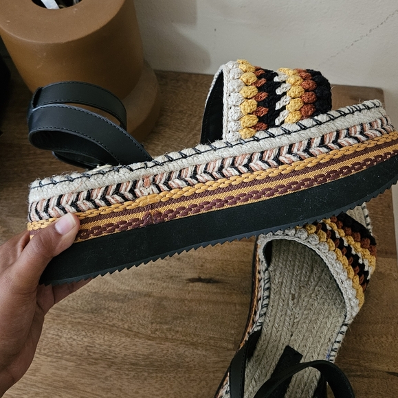 FARM Rio Rust Crochet Espadrille Flatform - Picture 5 of 6